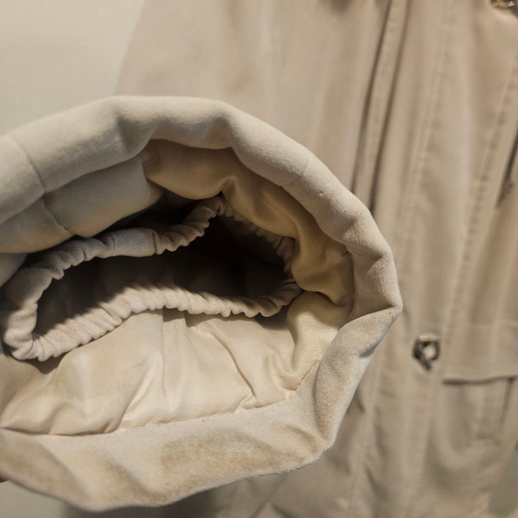 Women's Fleet Street LTD. Beige Faux Fur Hooded Jacket Size L - Picture 8 of 11